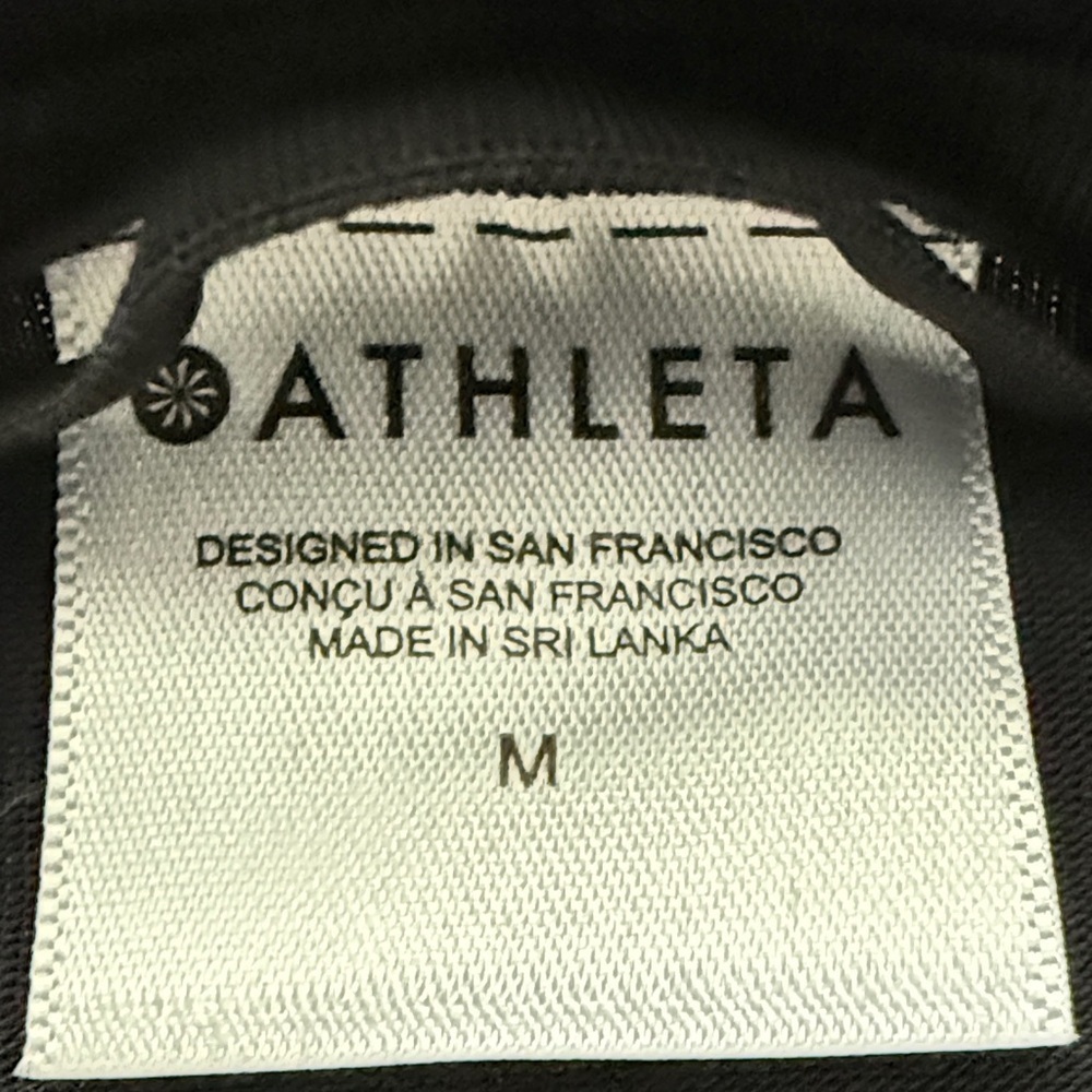 Athleta Open Back Black Short Sleeve Tee - Picture 2 of 5